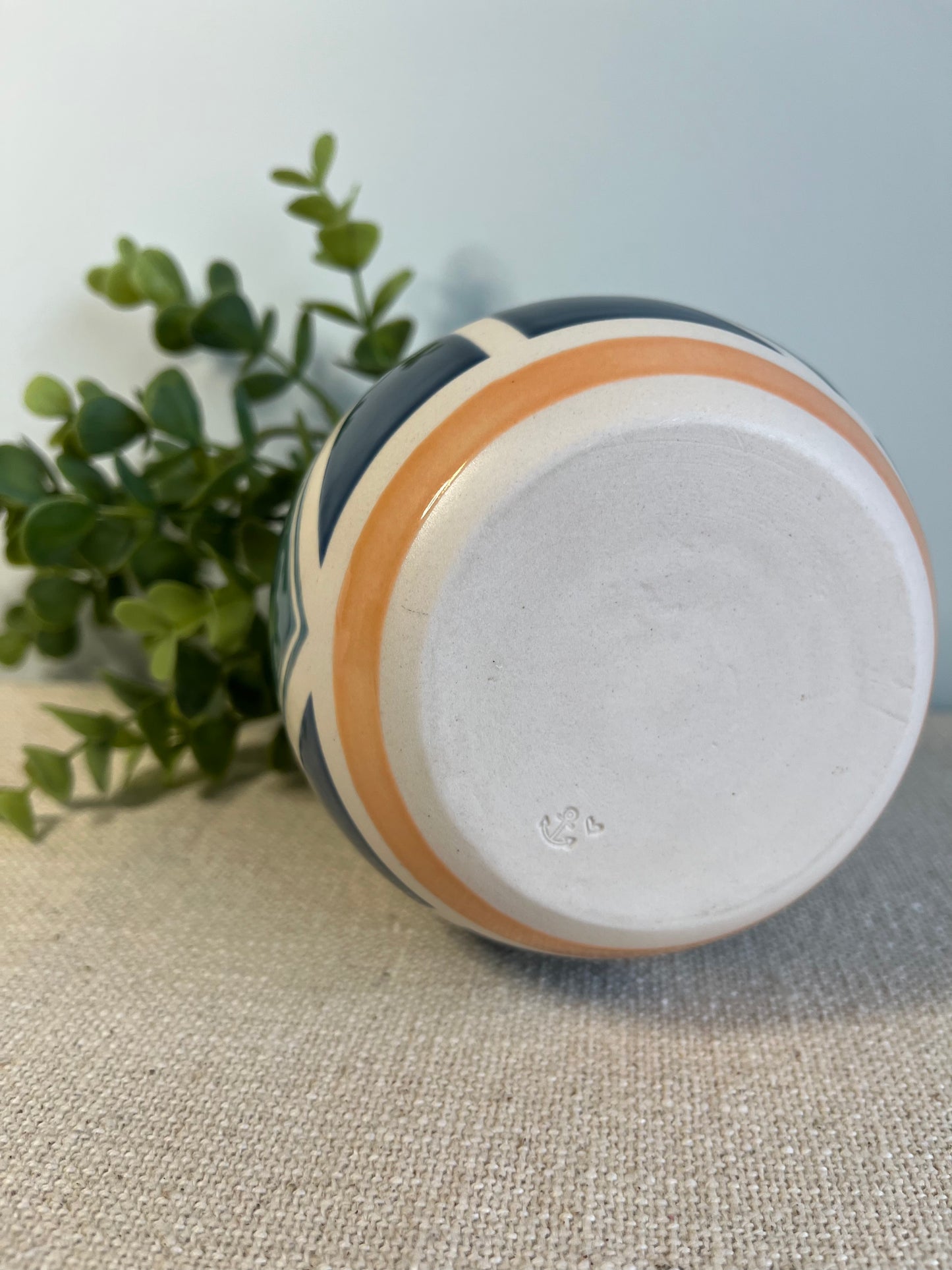 Teardrop Vase - Multicolored Chevron