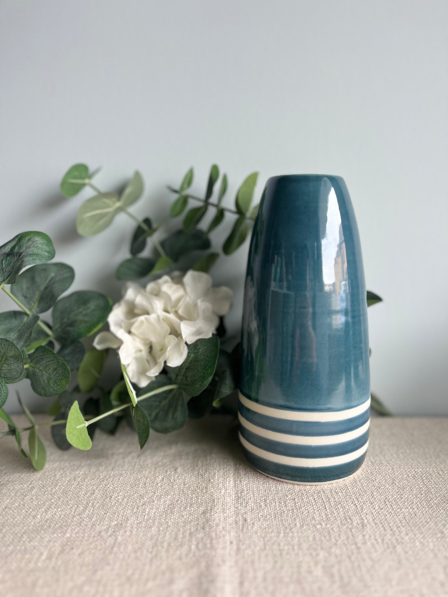 Buoy Stripe Vases - Blue