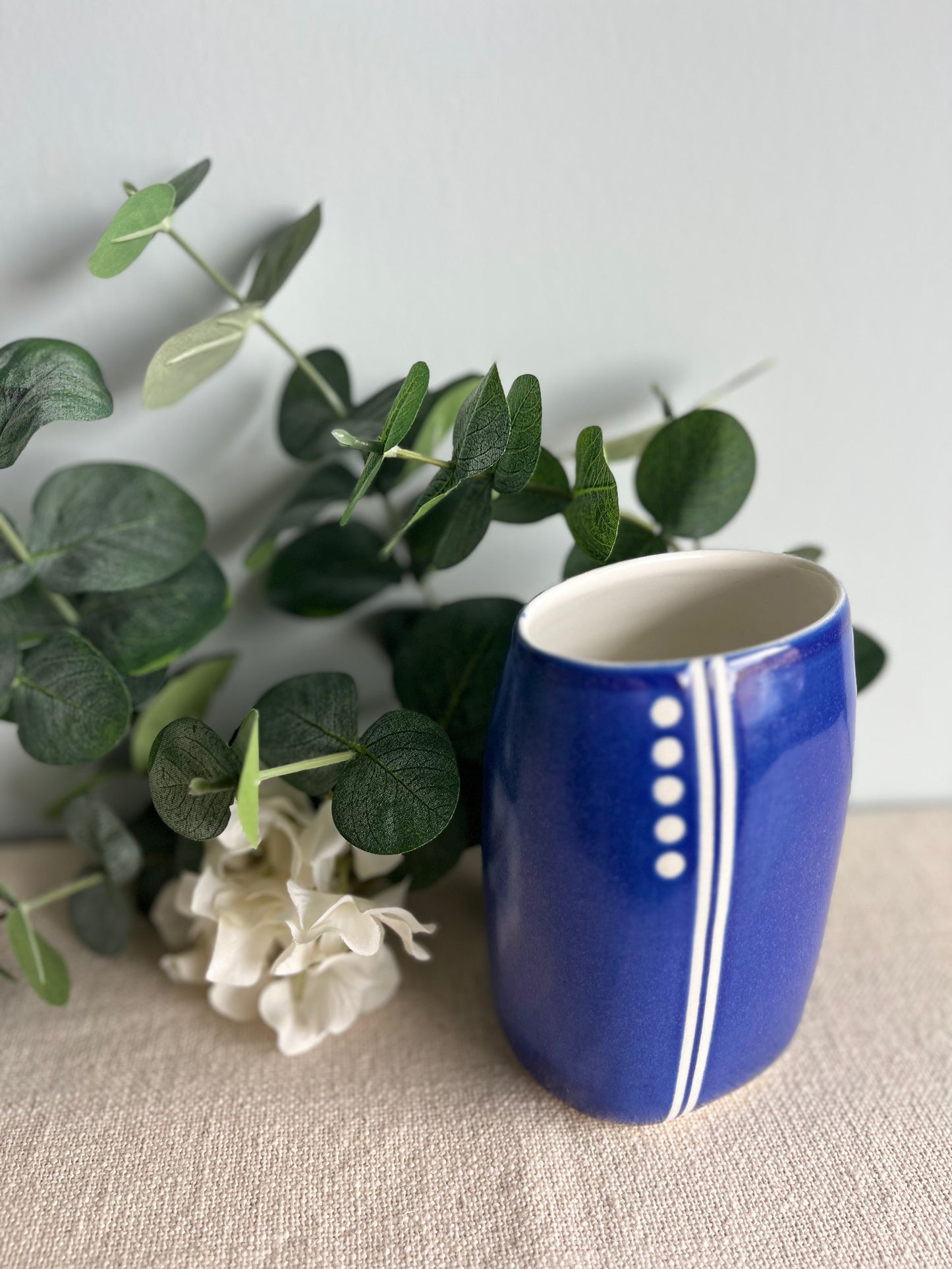 Dots & Lines - Oval Vase