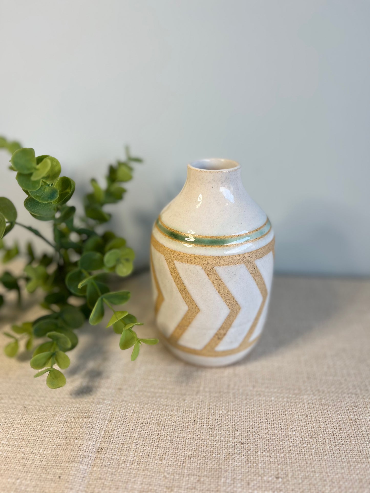 Chevron Bottle Vase