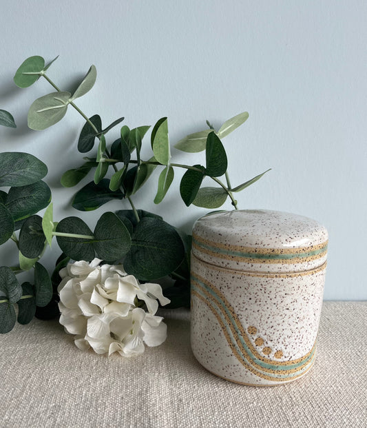 Speckled Lidded Jar